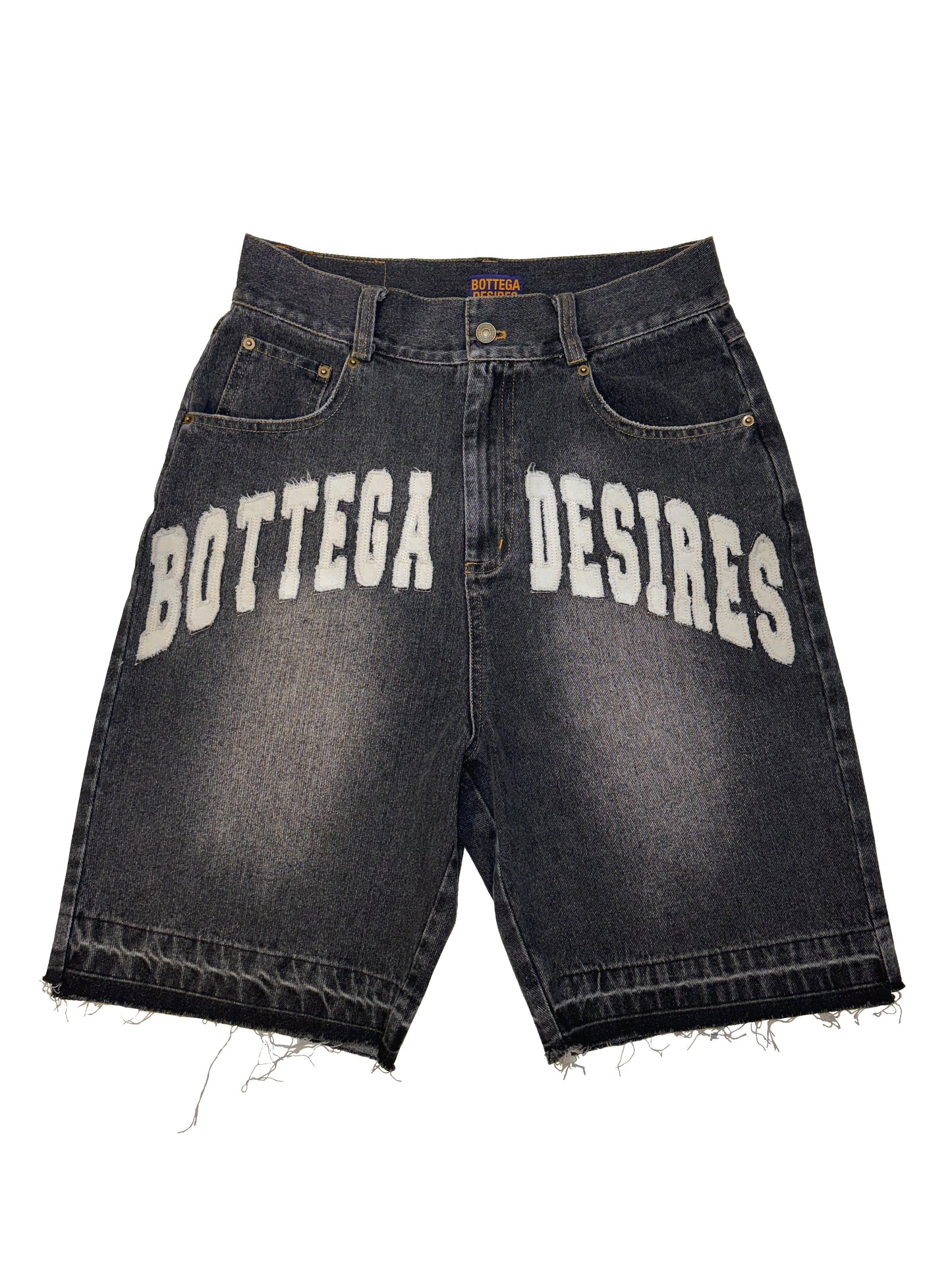 DENIM SHORTS (BLACK)