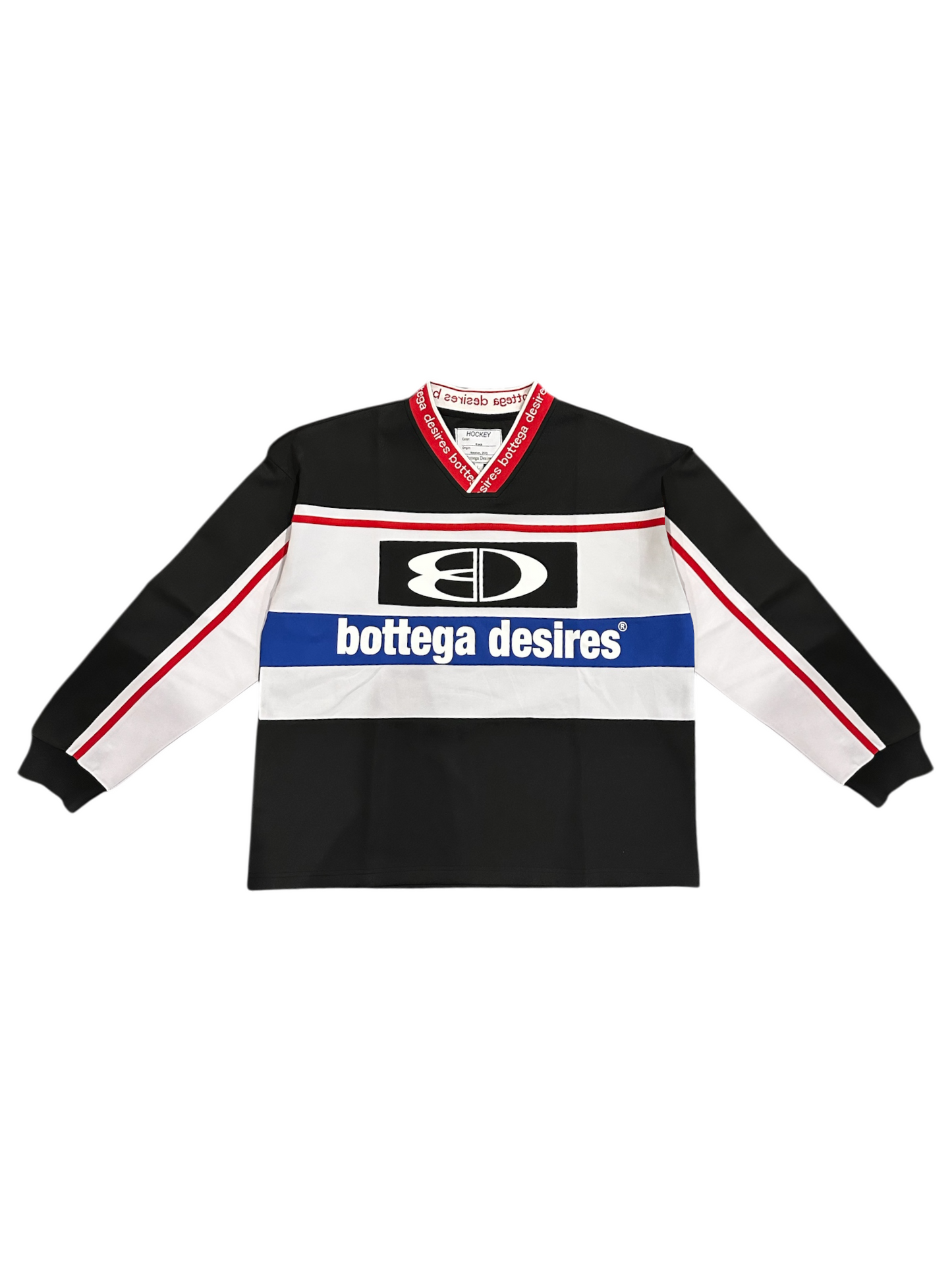 HOCKEY LONG SLEEVE JERSEY (BLACK)