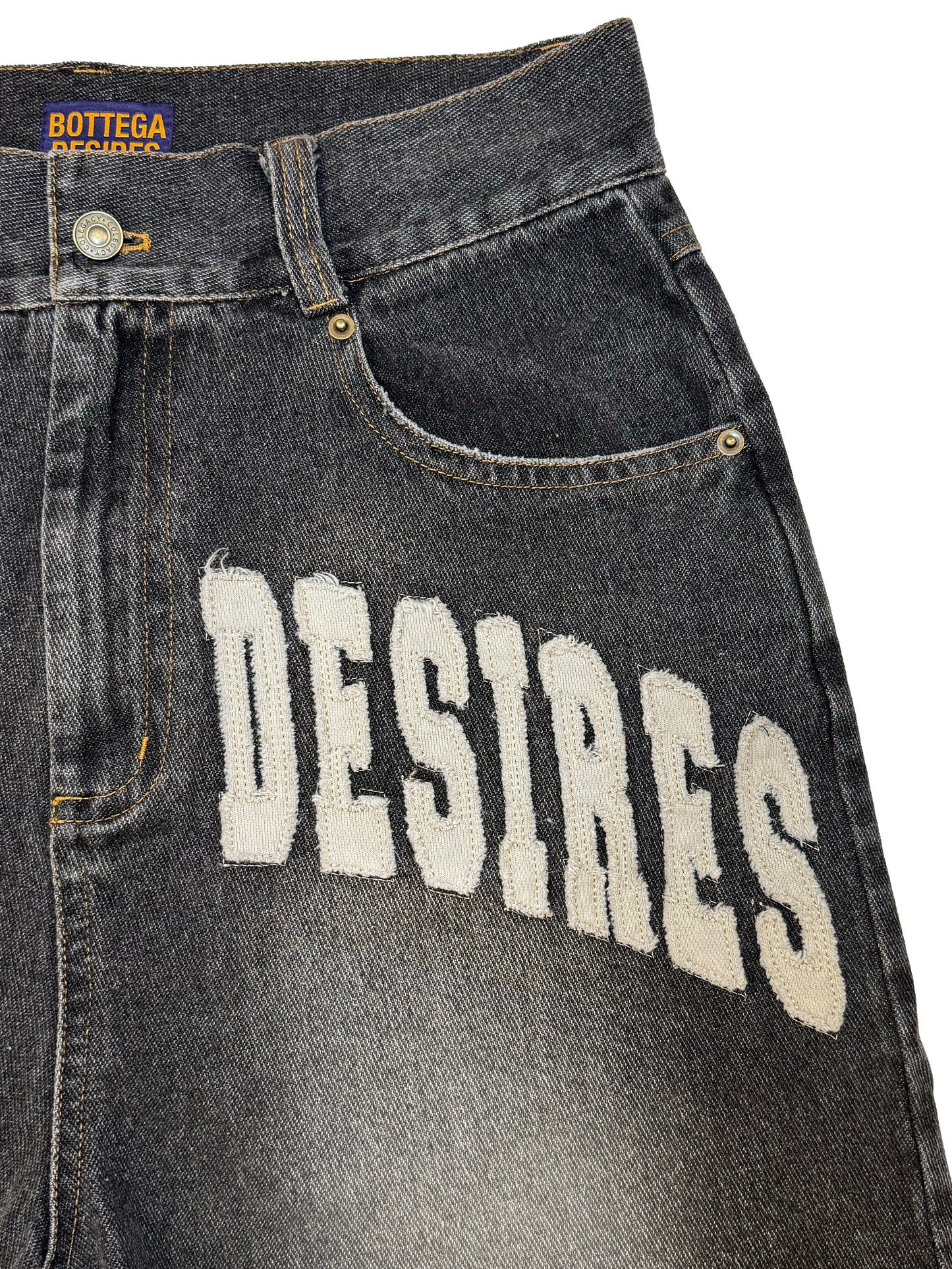 DENIM SHORTS (BLACK)